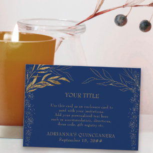 Tarjeta para la recepción de Personalizados de hoj