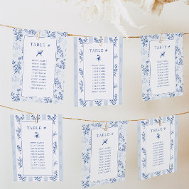 Tarjeta para la tabla de asientos del Boda Chinois