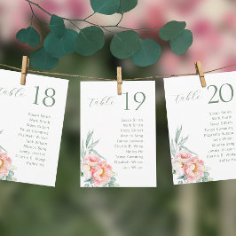 Tarjeta para la tabla de asientos del Boda Eucalyp