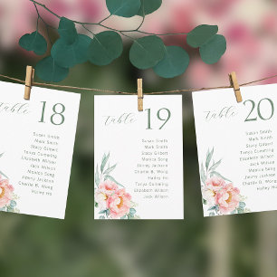 Tarjeta para la tabla de asientos del Boda Eucalyp