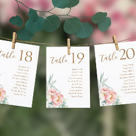 Tarjeta para la tabla de asientos del Boda Eucalyp