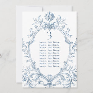 Tarjeta para la tabla de asientos del Boda Victori