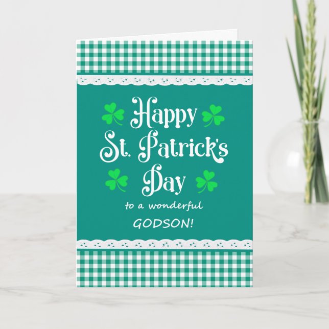 Tarjeta Para los Cheques verdes de Godson St Patrick (Anverso)