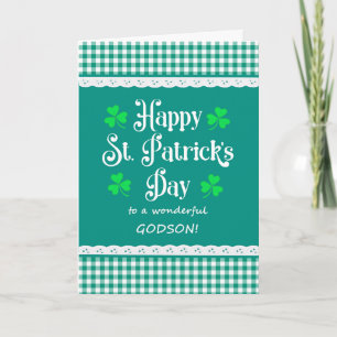 Tarjeta Para los Cheques verdes de Godson St Patrick