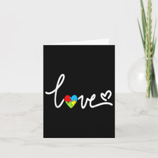 Tarjeta Para los hombres Mujeres Autismo Conciencia Tee Pl