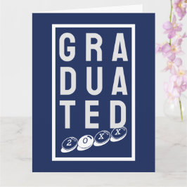 Tarjeta Para los recién graduados. Un graduado