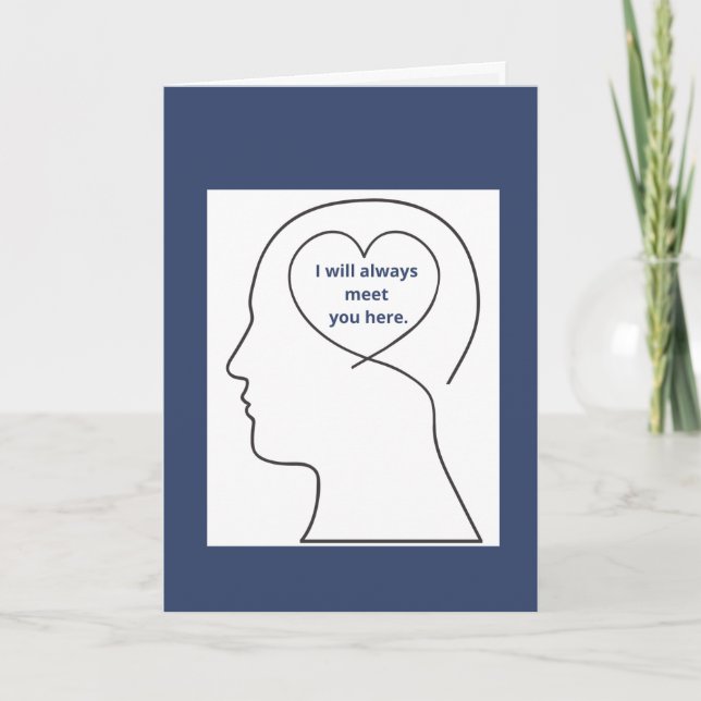 Tarjeta Para los seres queridos que están lejos de nosotro (Anverso)