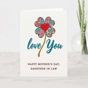 Tarjeta para Madre de Nuera Elegante