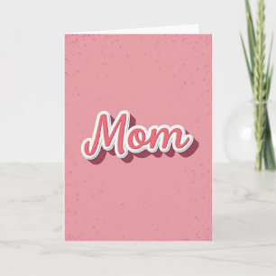 Tarjeta para Mamá con Lunares Rosados