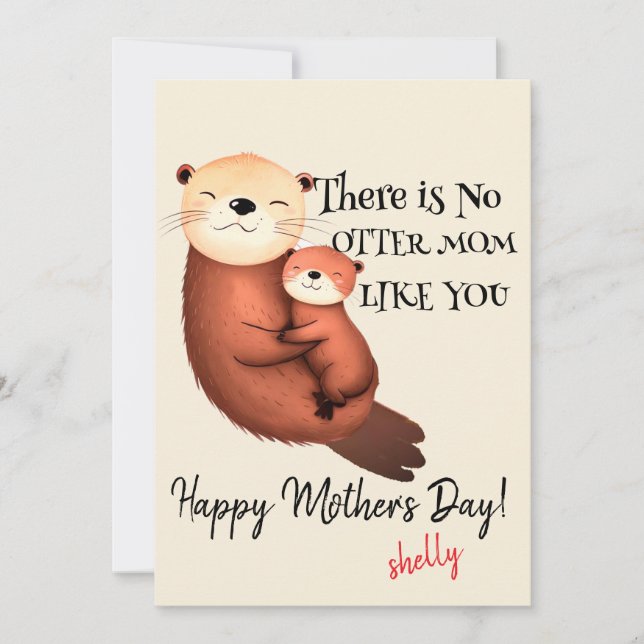 Tarjeta para mamá | Tarjeta día de San Valentín |  (Anverso)