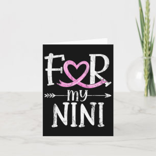 Tarjeta Para Mi Conciencia Sobre El Cáncer De Mama De Cint