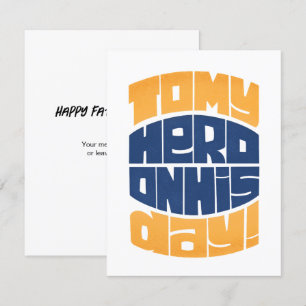 Tarjeta Para mi héroe en su día Feliz Día del Padre Tarjet