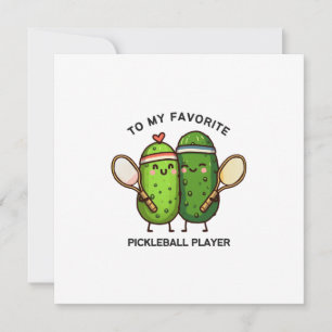 Tarjeta Para mi jugador de pickleball favorito