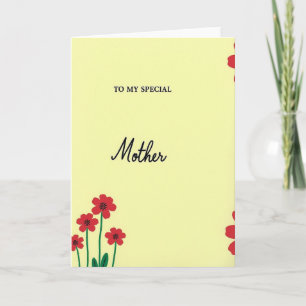 Tarjeta para mi madre especial
