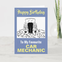 Para mi mecánico de automóviles favorito - Feliz c