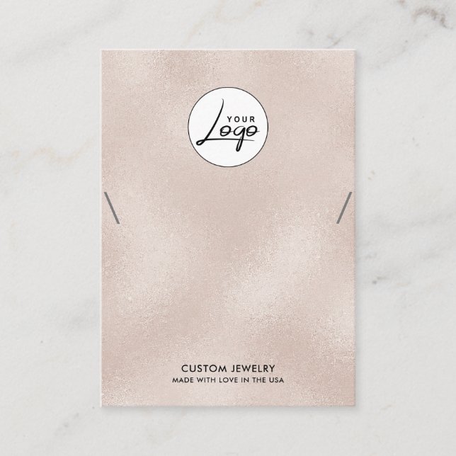 Tarjeta para mostrar el collar del logotipo de la  (Anverso)