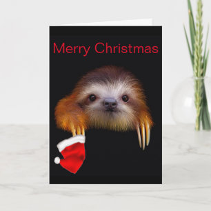 Tarjeta para Navidades de Baby Sloth