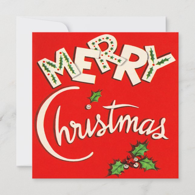 Tarjeta para Navidades planos navideños con vinagr (Anverso)