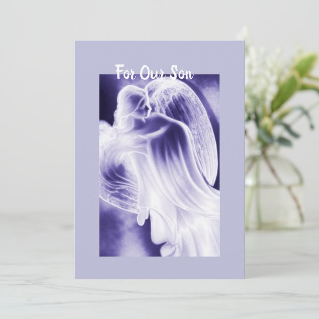 Tarjeta Para nuestro hijo (Anverso de pie)