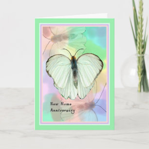 Tarjeta para nuevo hogar, un año de aniversario