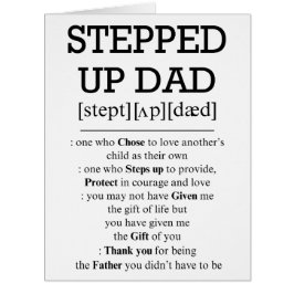 Tarjeta para papá de paso, papá de paso