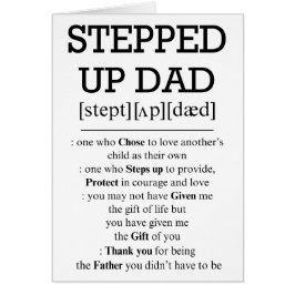 Tarjeta para papá de paso, papá de paso