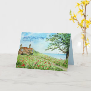 Tarjeta Para papá en el Día del Padre Pintura del Campo de