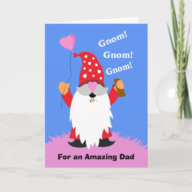 Tarjeta Para papá San Valentín dulce chocolate de noma (Anverso)