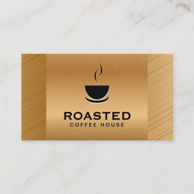 Tarjeta para punzonado de la copa de café | Fondo  (Anverso)