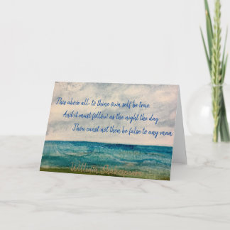 Tarjeta Para Que Tu Propio Sea Verdadero...