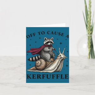 Tarjeta Para quitarse la camisa y causar alboroto Mapache 