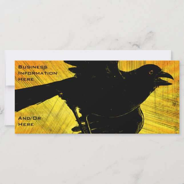 Tarjeta para rack Black Crow Grunge 2012 Calendar  (Anverso)