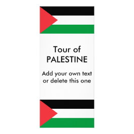 Tarjeta para rack con bandera de Palestina