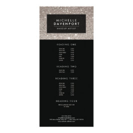 Tarjeta para rack de artista de maquillaje Purpuri