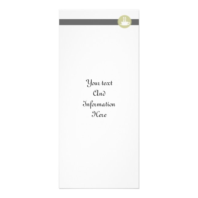 Tarjeta para rack de café caliente (Frente)