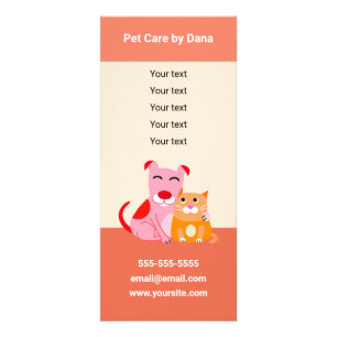 Tarjeta para rack de cuidado de mascotas