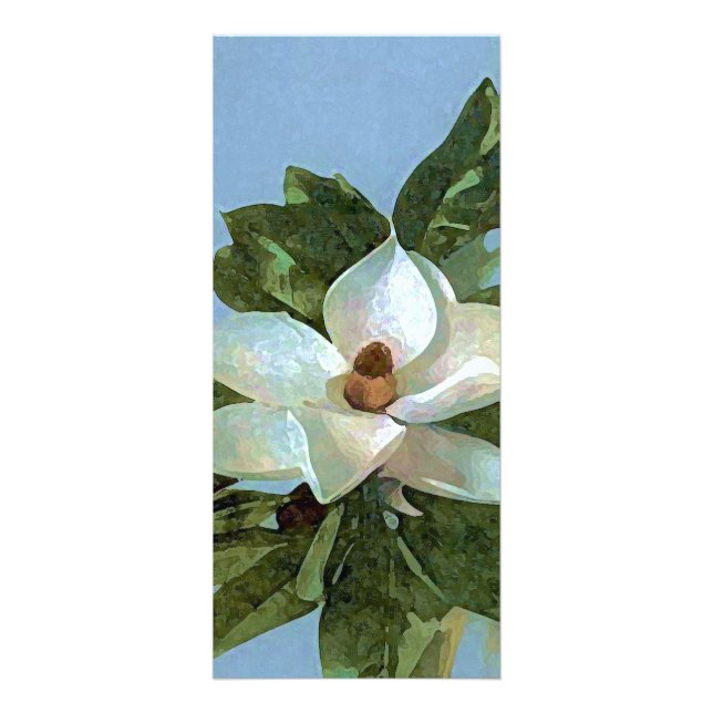 Tarjeta para rack de flores Magnolia Blossom (Frente)