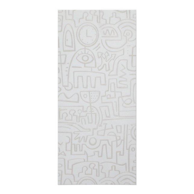 Tarjeta para rack de graffiti abstracto (Frente)