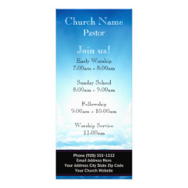 Tarjeta para rack de la iglesia Blue Sky Stairs, ú