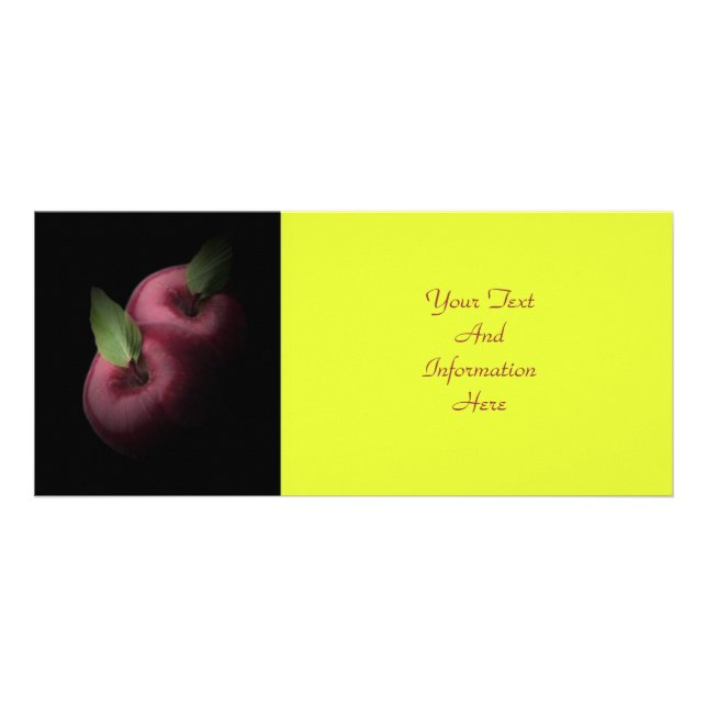 Tarjeta para rack de manzanas rojas (Frente)