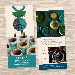 Tarjeta para rack de marketing creativo de escultu