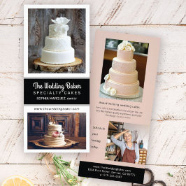 Tarjeta para rack de marketing creativo en blanco 