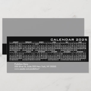 Tarjeta para rack de negocios Calendario 2025 - Ne