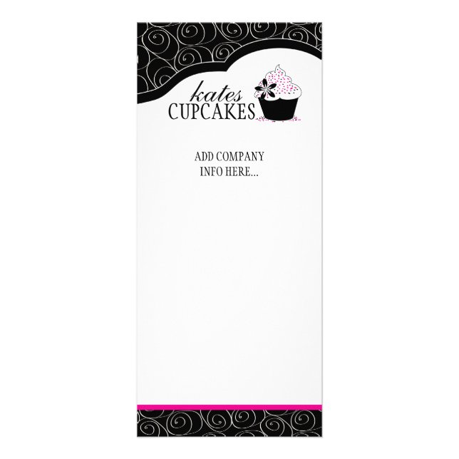 Tarjeta para rack de panadería en negrita (Frente)