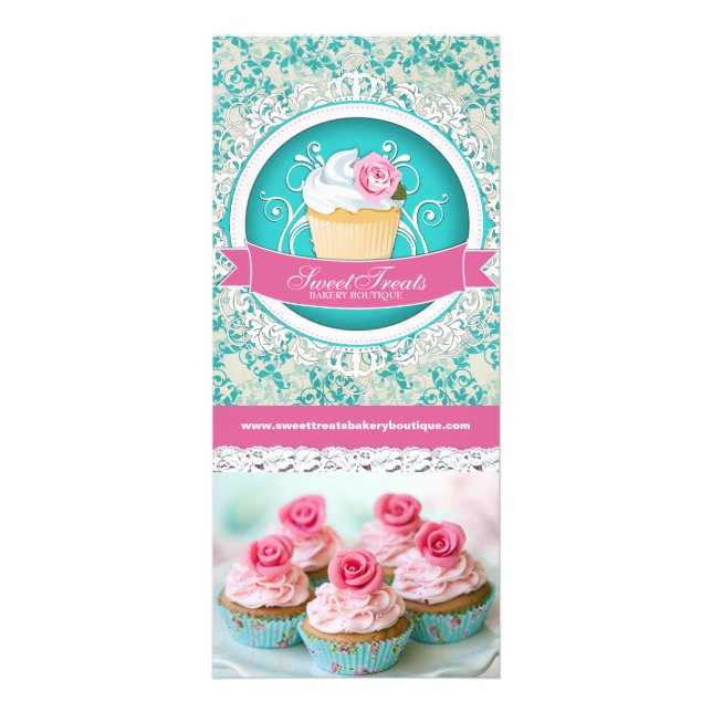 Tarjeta para rack de personalizable Cupcake Boutiq (Frente)