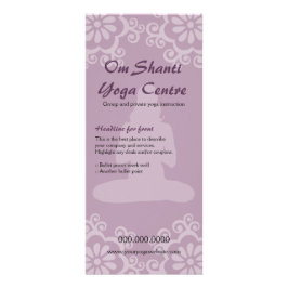 Tarjeta para rack de yoga Om Shanti