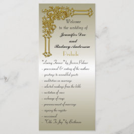 Tarjeta para rack del programa de bodas