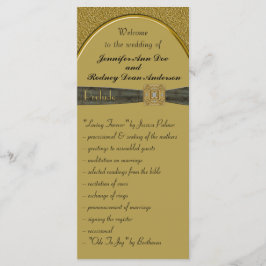 Tarjeta para rack del programa de bodas de oro y n