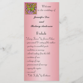 Tarjeta para rack del programa de casamiento con m