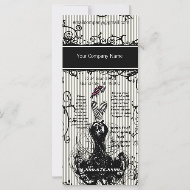 Tarjeta para rack Fashion Diva (Anverso)